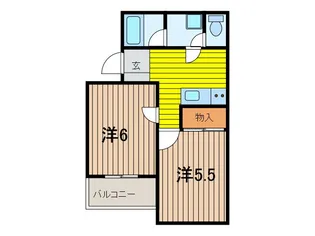 フォルトゥーナ南浦和【2階】の間取り
