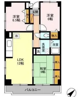 千葉県千葉市花見川区幕張本郷3【マンション】の間取り