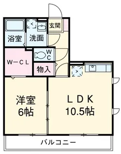 オーチャードコート【1階】の間取り