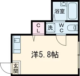 シャンテ八広駅前【1階】の間取り