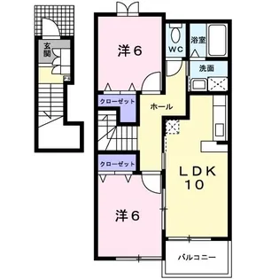 ヴィオラ レジデンスA【2階】の間取り