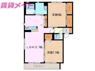 グランサージュ A棟【1階】の間取り