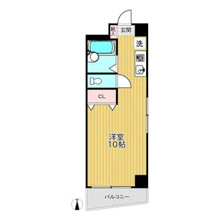 ハイツ・エム・ケイ・ワン【1階】の間取り