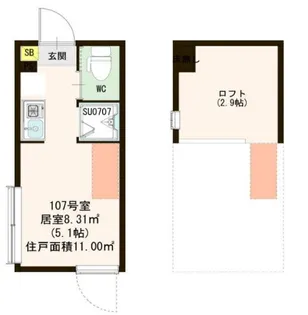 CLAY西荻【1階】の間取り