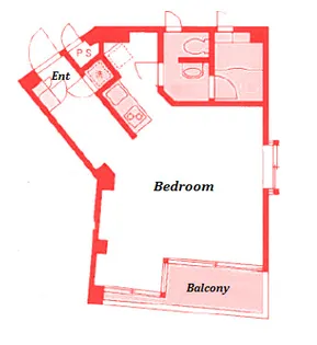 北幸ぐうはうすB棟【2階】の間取り