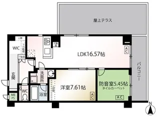 サウンドステージ ケヤキコート【3階】の間取り