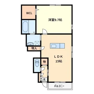 モン レーヴ【1階】の間取り