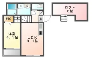 クレインハイツ本陣【1階】の間取り