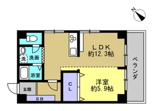岩瀬ビル【1階】の間取り