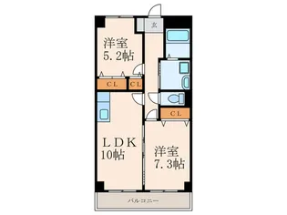 福岡県北九州市八幡東区祇園2【マンション】の間取り