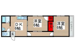 メゾン・キノモト【2階】の間取り