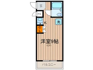 オ-バン・パレ【1階】の間取り