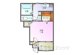 アーバン・サンフィールド【1階】の間取り
