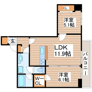 Refisia【1階】の間取り