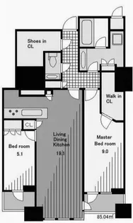三田ガーデンヒルズ イーストヒル【2階】の間取り