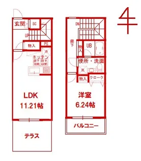 Adorable樹の間取り