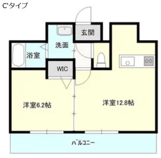 Ceres志賀本通【3階】の間取り