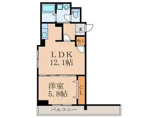【エイブル管理】アビタシオン清水【6階】の間取り