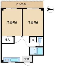 サンブランチマンション【3階】の間取り