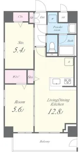 グランジュテII【5階】の間取り