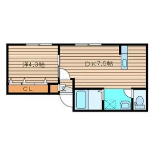 アイビーパレス34【1階】の間取り