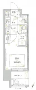 クレイシア芝浦【2階】の間取り