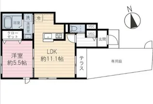 アーバンドエル駒込【1階】の間取り