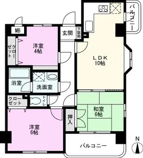 グレースパーク【3階】の間取り