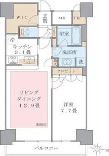 Brillia ist 東雲キャナルコート【10階】の間取り