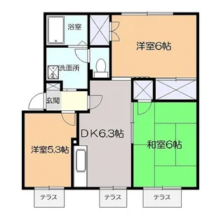 メイプルハイツ【2階】の間取り