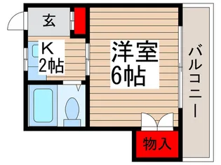 ブル-ハイム【2階】の間取り
