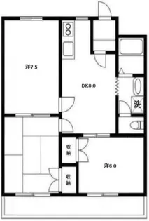 フルールミナミ【1階】の間取り