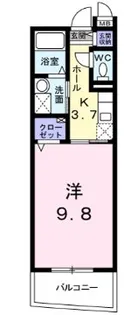 カレント石井城【1階】の間取り