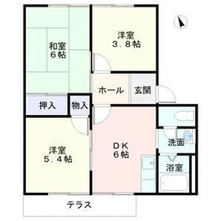 グリーンヒルズ名東【1階】の間取り