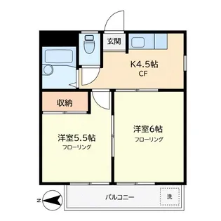 メゾンヴィオ【2階】の間取り