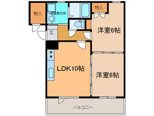 NCウイング21【2階】の間取り