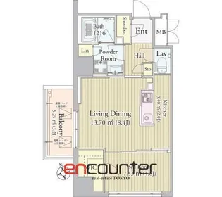 グロリアス西荻窪【2階】の間取り