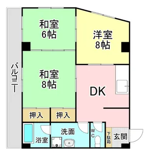 冨安ビル【5階】の間取り