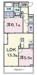 ブランノワレ【2階】の間取り