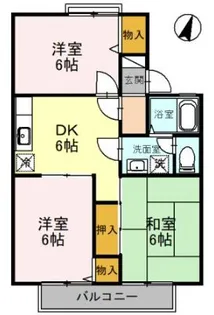 ガーデンハイツA【2階】の間取り
