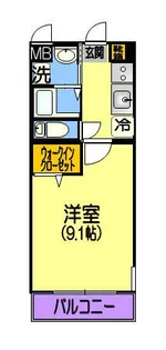 パピーズ水前寺【4階】の間取り