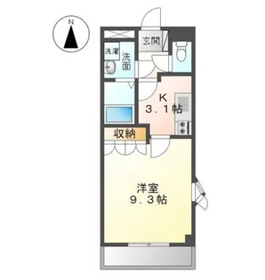 オレンジヒルズ【3階】の間取り