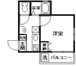 エスポワール別府【1階】の間取り