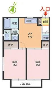 ティーダ江端【1階】の間取り
