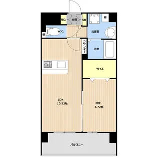 Harmony Flats 那覇松山【6階】の間取り