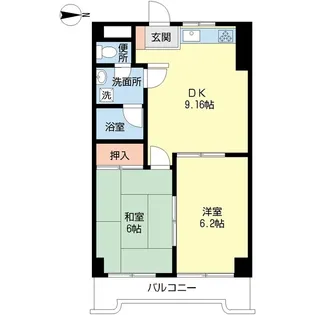 グレースアムレー【1階】の間取り