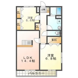 キャッスル27【2階】の間取り