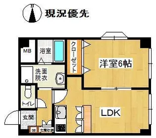 ラル・シティ・大野目(ダイヤ80大野目)【2階】の間取り