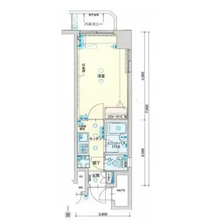 ヴェルト三軒茶屋II【4階】の間取り