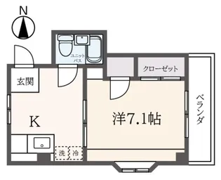 サンライフ矢野口【4階】の間取り